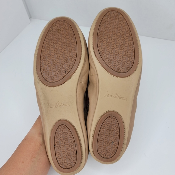 SAM EDELMAN Florence Ballet Flats in Nude Leather Size 8M - Picture 10 of 13